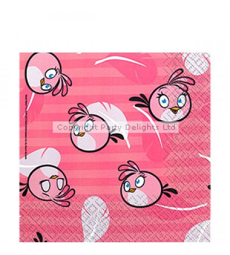 GUARDANAPOS ANGRY BIRDS ROSA